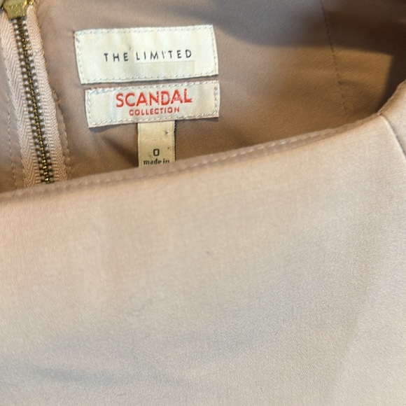 The Limited tan sleeveless midi dress size 0 - Picture 2 of 3